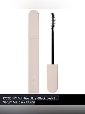 Rose Inc Ultra-Black Lash Lift Serum Mascara
Black, 10.7 ml NWT